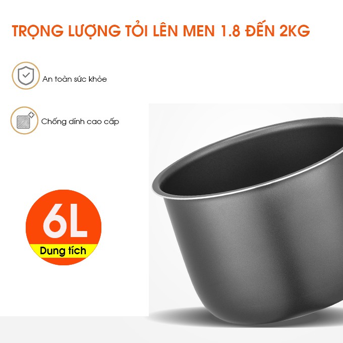 Máy làm tỏi đen Nhật Bản Fuki 6L FK-911 dòng tuỳ chỉnh (đỏ mận)